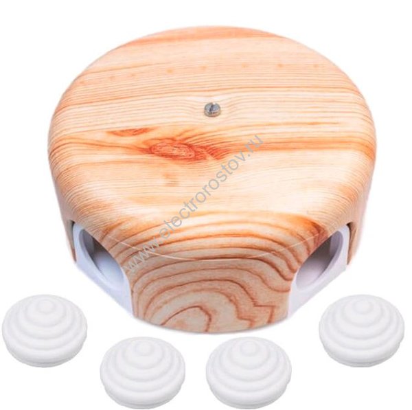 BIRONI ABS-пластик Карельская сосна Коробка распределительная 110х35мм (4 кабельных ввода в компл.)