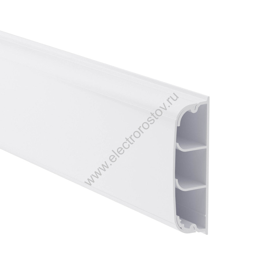 DKC Кабель-канал плинтусного типа 70х22 мм, трехсекционный, с крышкой