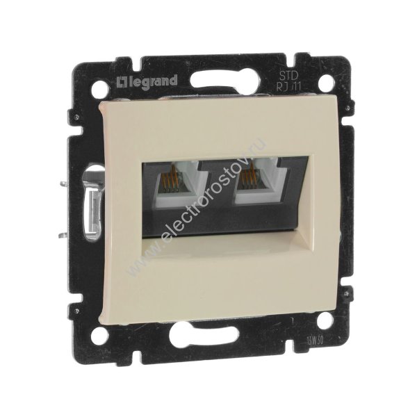 Valena Слоновая кость Розетка ТЛФ 2-ая Legrand