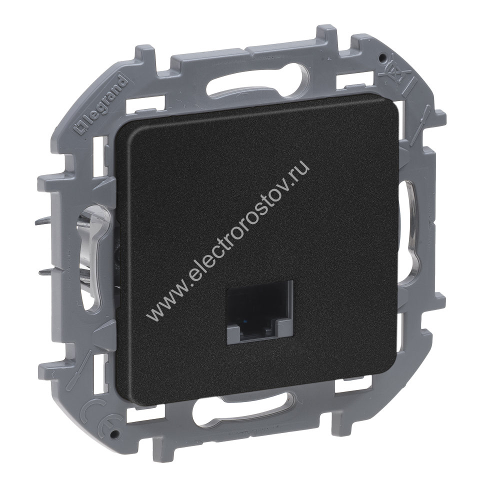 INSPIRIA Антрацит Розетка 1-ая RJ 45 - категория 6 - UTP Legrand