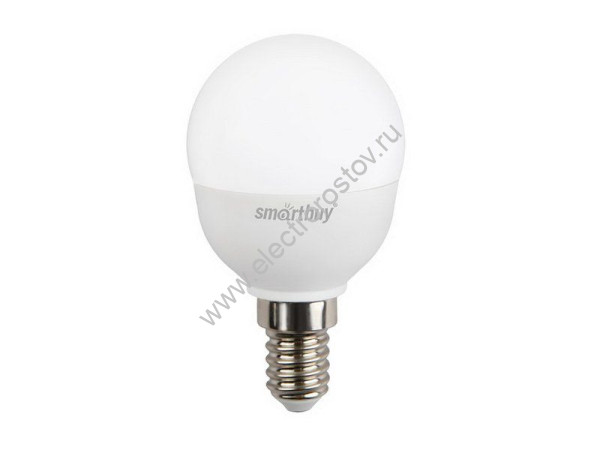 Лампа светодиодная LED ШАР 7Вт E14 4000K 600Лм Smartbuy