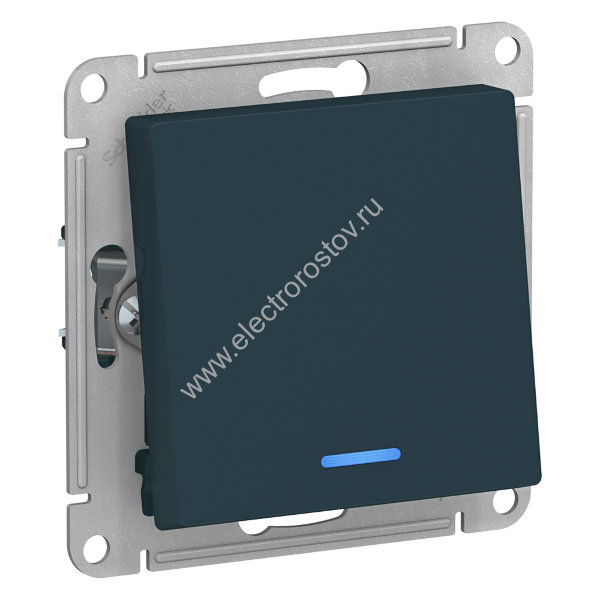 AtlasDesign Изумруд Переключатель 1-клавишный с подсветкой Schneider Electric
