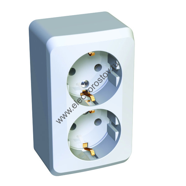 Этюд Белый Розетка 2-ая с/з Schneider Electric