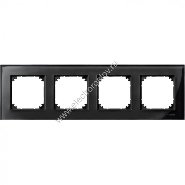 Schneider Electric Merten SM M-Elegance Стекло Черное кальцит Рамка 4-ая