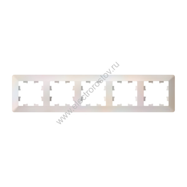 Systeme Electric AtlasDesign Air Жемчуг/дымчатый белый Рамка 5-ая