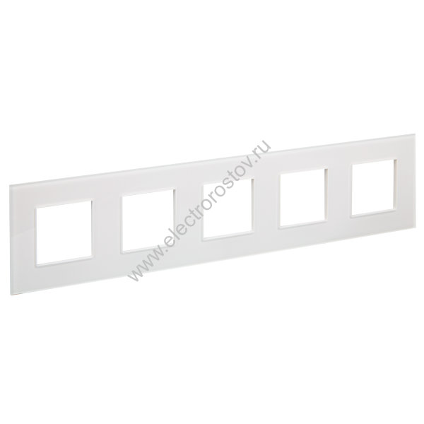 IEK SKANDY Стекло Арктический белый Рамка 5-ая SK-F25W