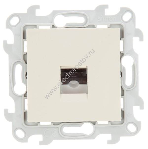 Simon 24 Слоновая кость Розетка телефонная RJ11 Simon