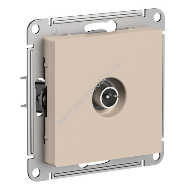 AtlasDesign Песочный Розетка TV оконечная 1DB, механизм Schneider Electric