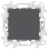 Simon 24 Графит Выключатель 1-клавишный Push and Go Simon