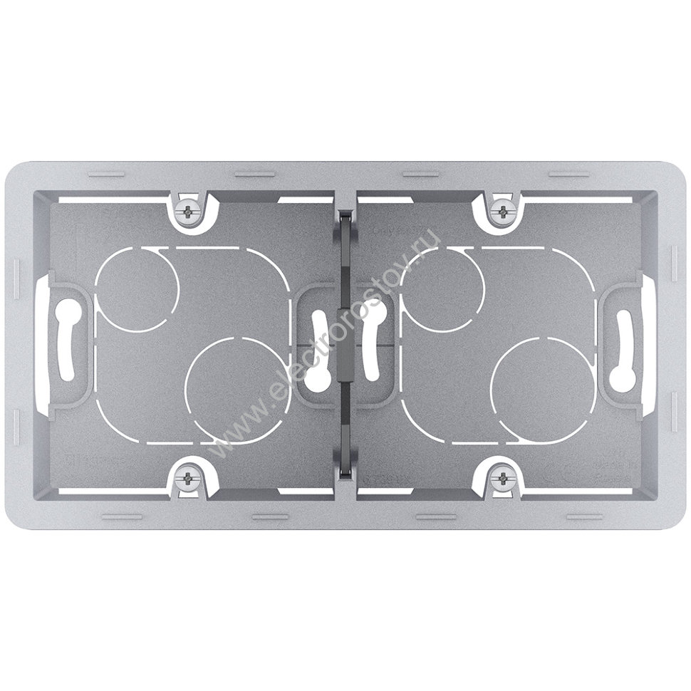 INSPIRIA Алюминий Коробка накладного монтажа 2-ая Legrand