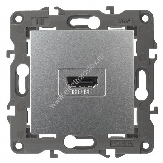 Elegance Алюминий Розетка HDMI ЭРА