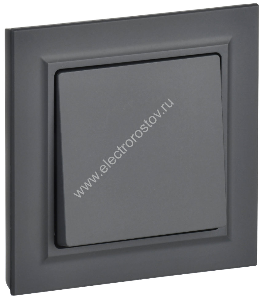 IEK BRITE Графит Выключ. 1-кл. 10А в сборе ВСР10-1-0-БрГ