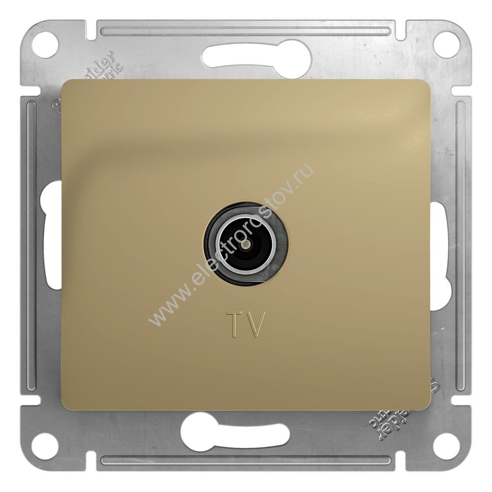 Glossa Титан Розетка TV оконечная Schneider Electric