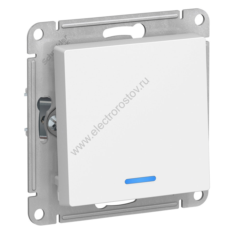 AtlasDesign Бел Выключатель 1-клавишный с подсветкой Schneider Electric