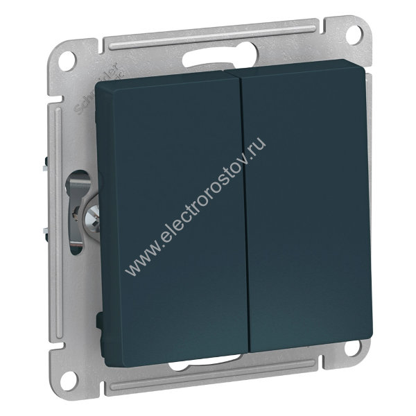 AtlasDesign Изумруд Переключатель 2-клавишный Schneider Electric