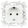 Simon 24 Белый Розетка 1-ая с заземлением Push and Go Simon
