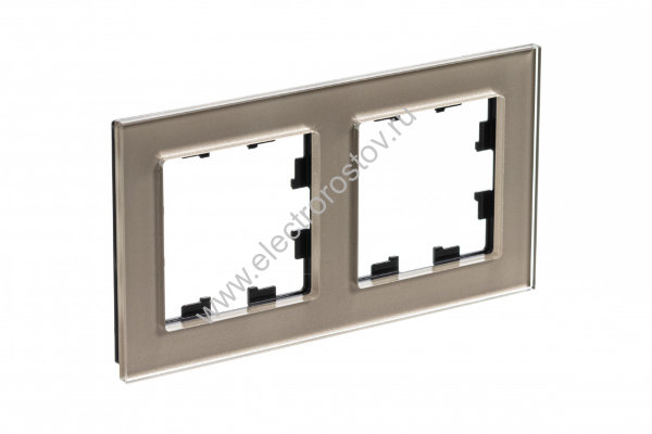 AtlasDesign Nature Стекло шампань Рамка 2-ая Schneider Electric