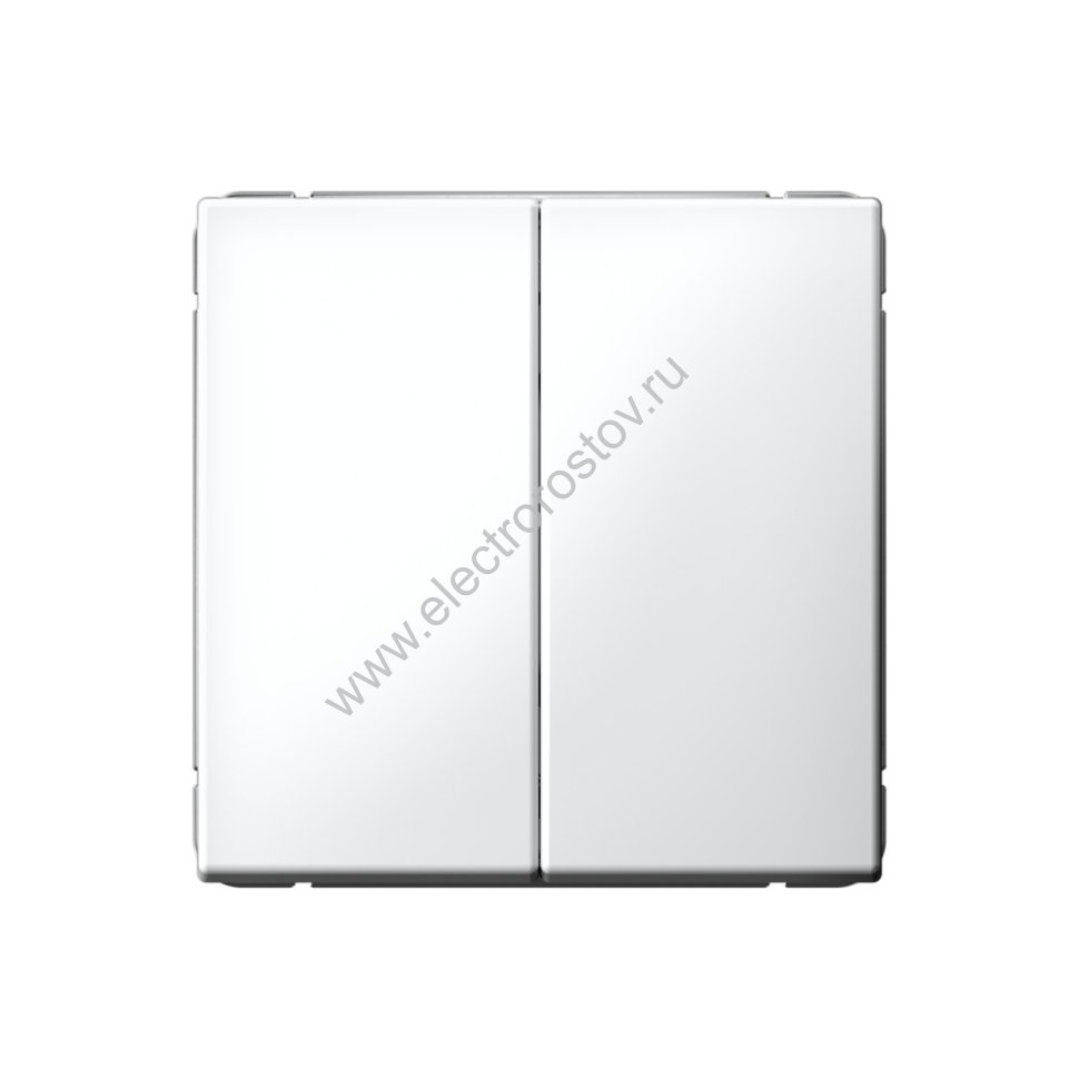 Systeme Electric ArtGallery Лотос Выключатель 2-клавишный кнопочный, сх.2, 10А, механизм