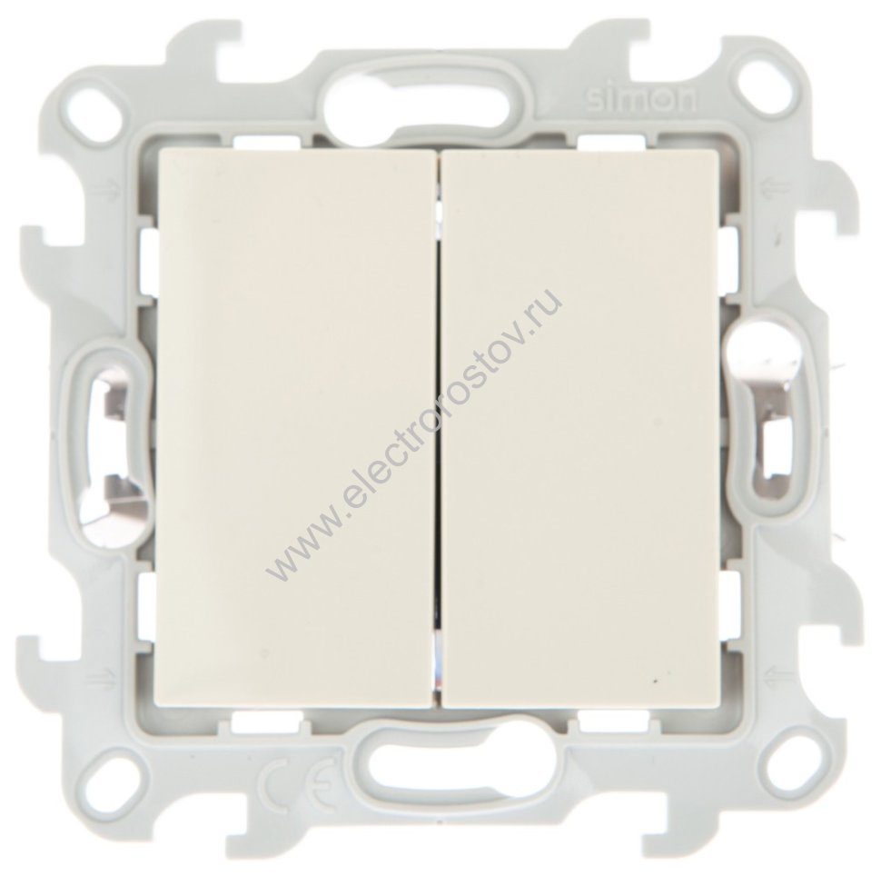 Simon 24 Слоновая кость Выключатель 2-клавишный Push and Go Simon