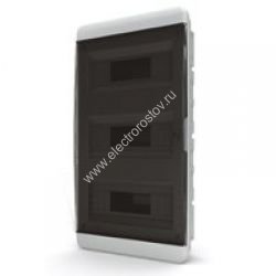 Щит встроенный 36 модулей, дверь прозрачная черная, IP40 tekfor