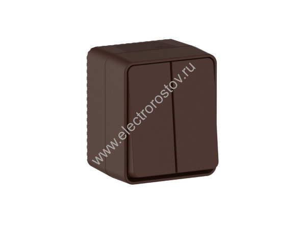 AtlasDesign Profi54 Коричневый Выключатель 2-клавишный Schneider Electric