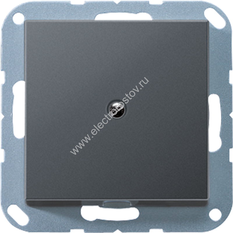 JUNG Матовый Антрацит Кабельный вывод с разгрузкой натяжения, термопласт