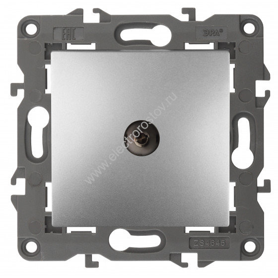 Elegance Алюминий Розетка TV проходная ЭРА