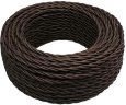 Витой провод 3*2,5, коричневый, глянец 50м