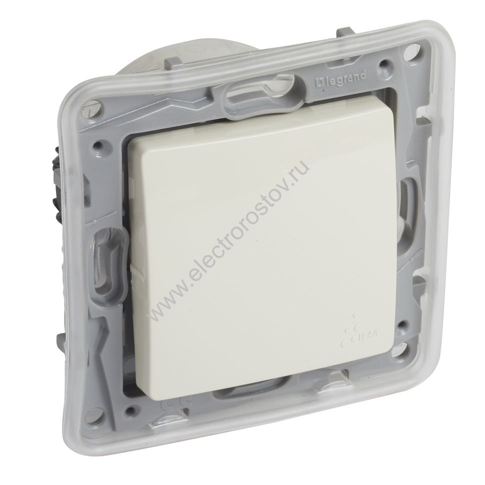 Etika Слоновая кость Переключатель 1-клавишный IP44 Legrand