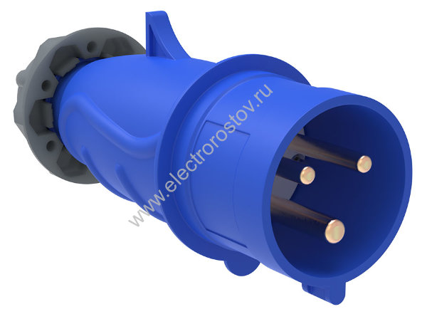 Вилка переносная ССИ-013 2Р+РЕ 16А 220В IP44 IEK MAGNUM