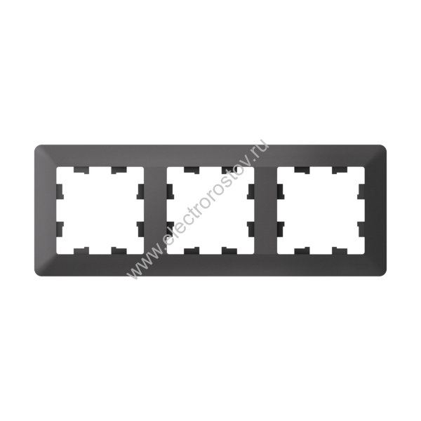 Systeme Electric AtlasDesign Air Базальт/дымчатый черный Рамка 3-ая