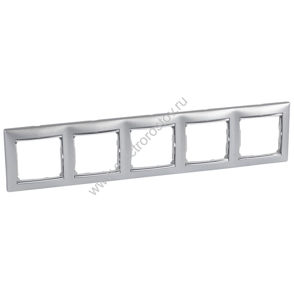 Valena Алюминий/Серебряный штрих Рамка 5-ая Legrand