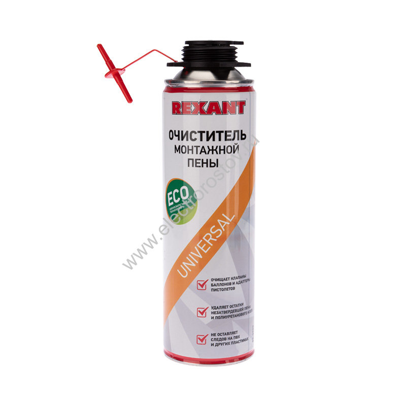 Очиститель монтажной пены 500мл. REXANT