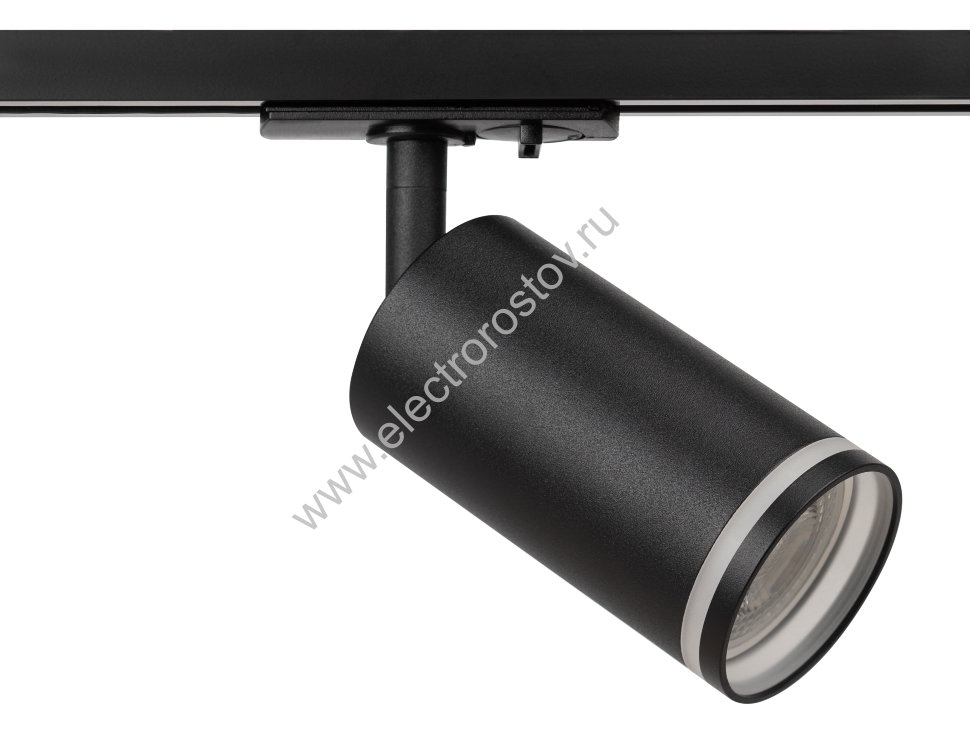 ЭРА Трековый светильник TR52 - GU10 BK однофазный под лампу GU10 матовый черный