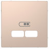 Schneider Electric Merten D-Life Шампань Центральная накладка для USB механизма 2,1А