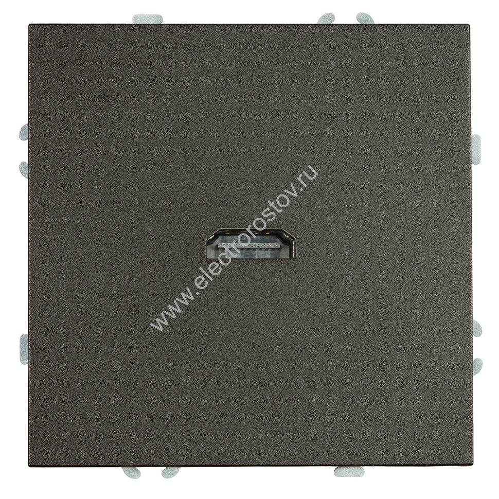 STEKKER Эмили Антрацит, soft touch Розетка HDMI 2.0 Type A