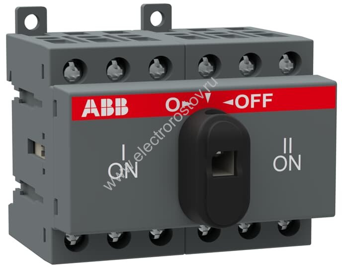 Рубильник реверсивный 3Р 16А с ручкой OT16F3С ABB