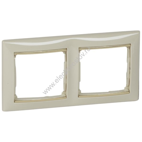 Valena Крем/Золотой штрих Рамка 2-ая Legrand