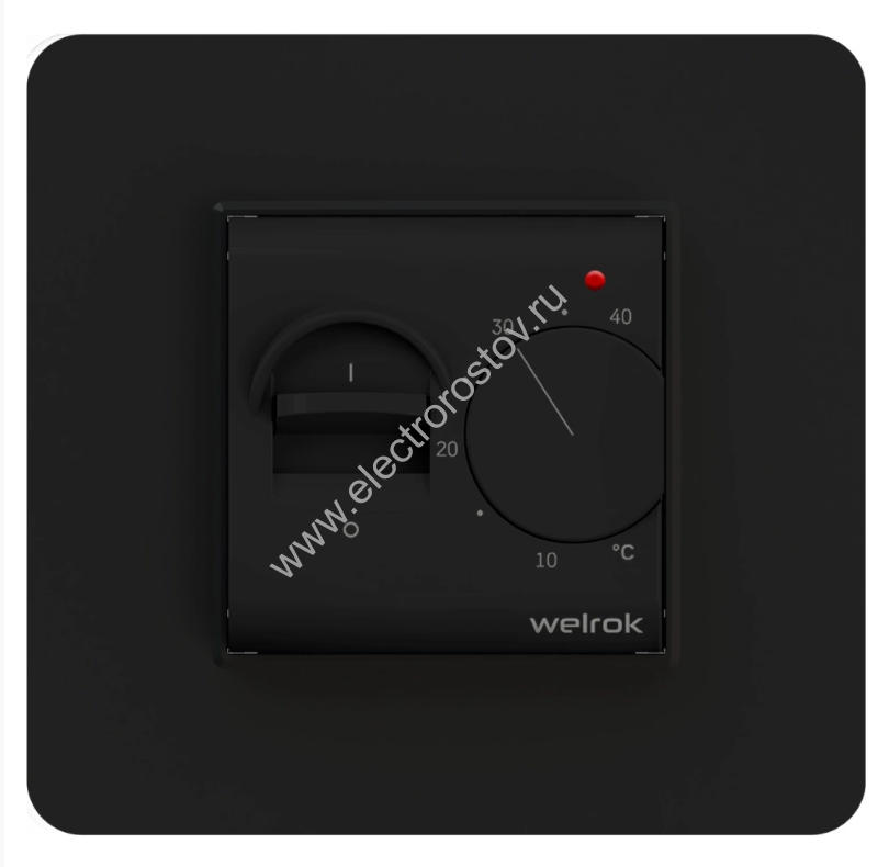 Терморегулятор черный mex механический Welrok