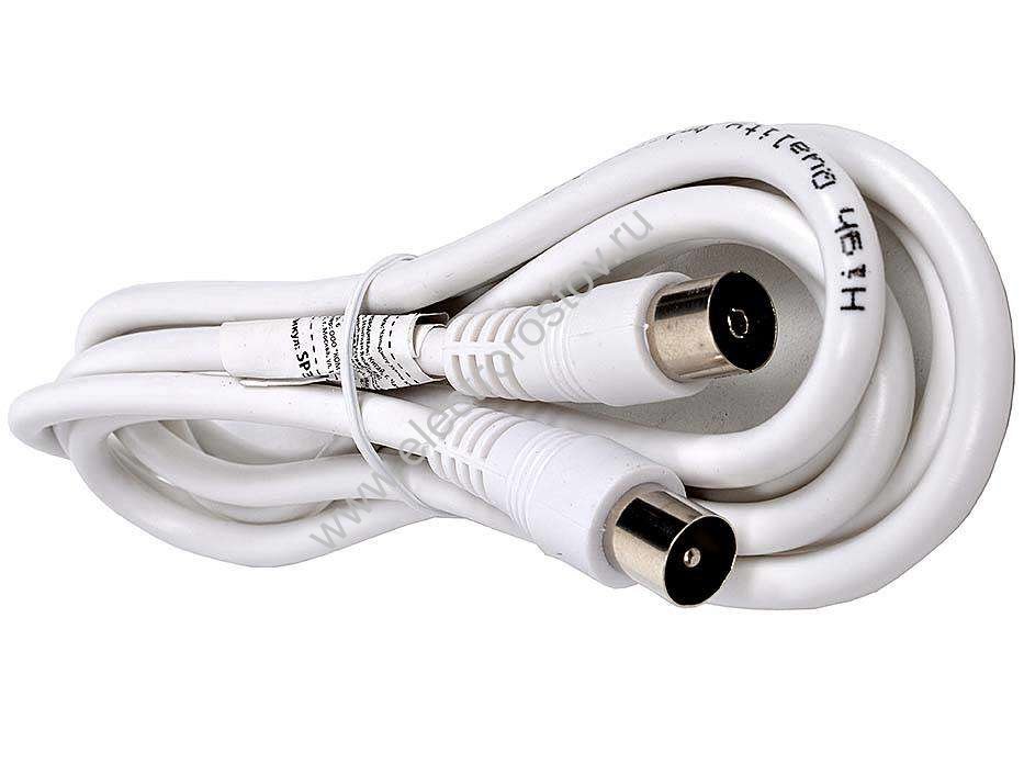 Антенный кабель TV(штырь)-TV(гнездо) длина 1м Perfeo