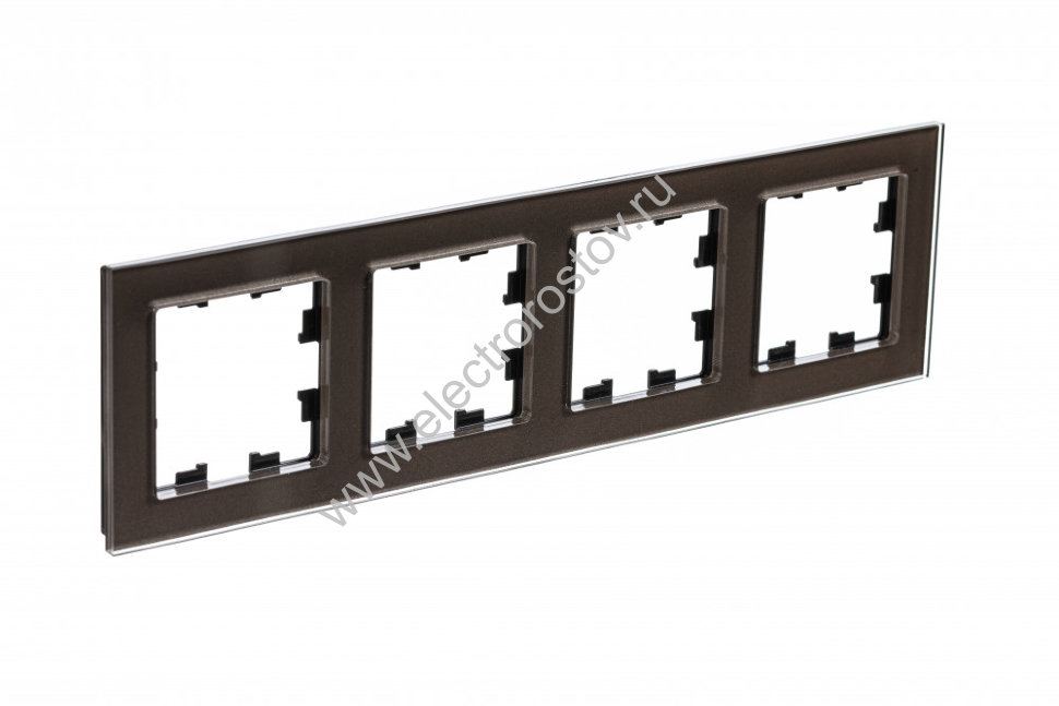 AtlasDesign Nature Стекло мокко Рамка 4-ая Schneider Electric