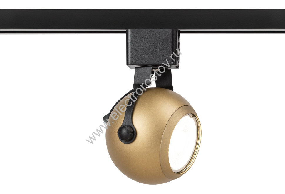 ЭРА Трековый светильник однофазный TR35-GU10 MG MR16 матовое золото под лампу