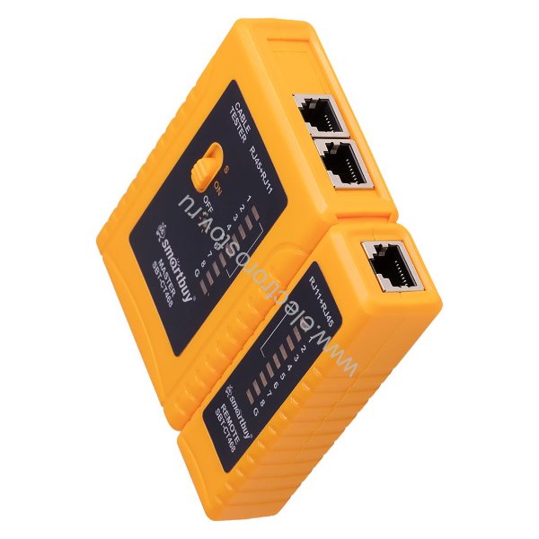 Тестер интернет кабеля CT468 RJ-45, RJ-11 Smartbuy