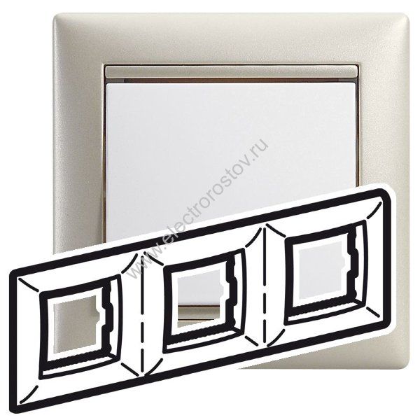 Valena Жемчужный Рамка 3-ая Legrand