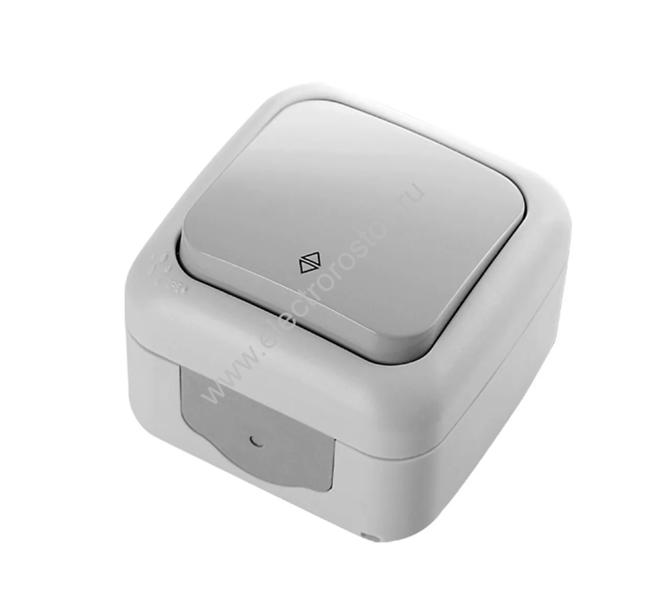 PALMIYE Серый IP54 Переключатель 1-клавишный VIKO