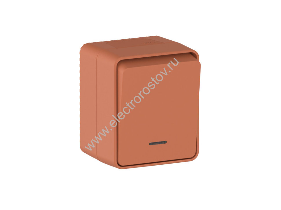 AtlasDesign Profi54 Терракотовый Выключатель 1-клавишный с подсветкой Schneider Electric