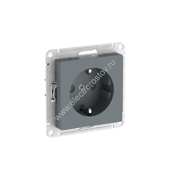 AtlasDesign Грифель Розетка 1-ая с/з с быстрозажим. клеммами Schneider Electric