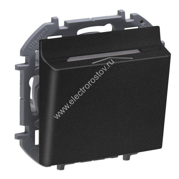 INSPIRIA Антрацит Выключатель для гостиничных номеров Legrand