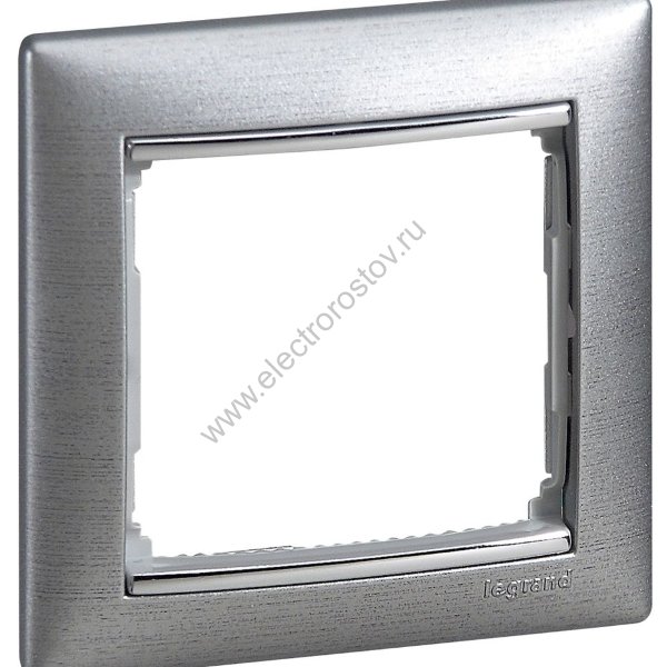 Valena Алюминий матовый/Серебряный штрих Рамка 1-ая Legrand