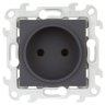 Simon 24 Графит Розетка 1-ая б/з Simon